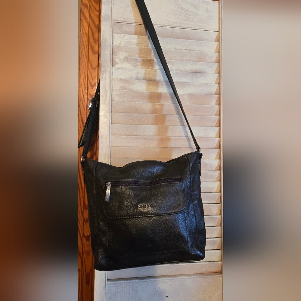 Stone & Co. Black Leather Bag